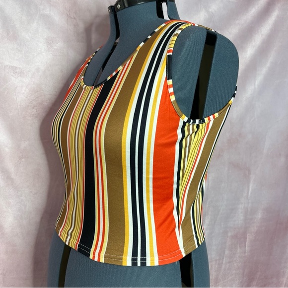 REBDOLLS Striped Cropped Tank Size 2X NWOT - Picture 5 of 10